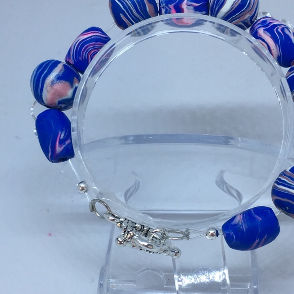 Unique Handmade Polymer Clay Bracelet - Picture 5 of 5